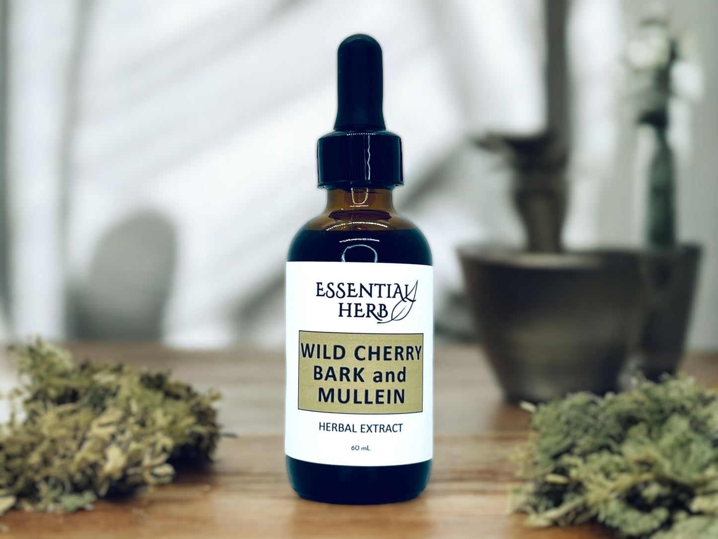 Wild Cherry Bark and Mullein Herbal Extract